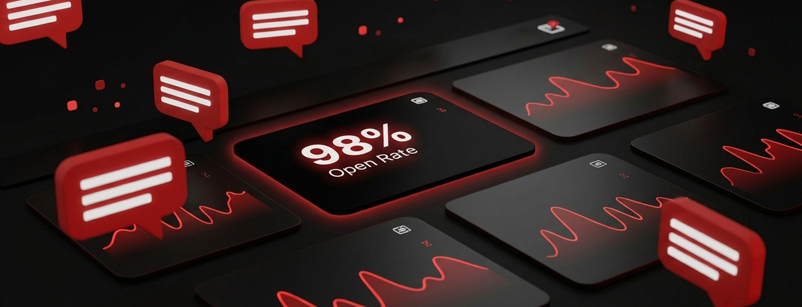 B2B SMS marketing open rate